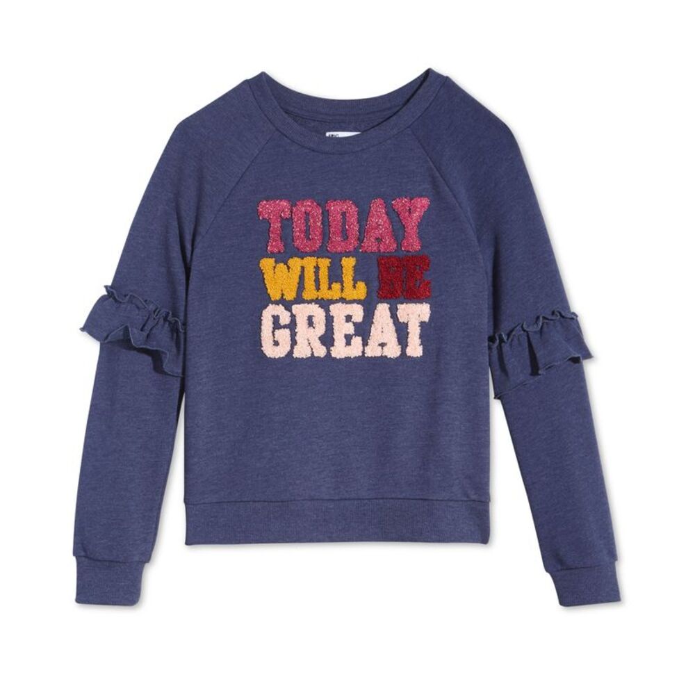 Epic Threads Big Girls Ruffle Sleeve Sweatshirt